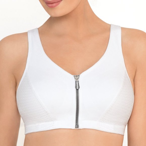 Set of 3! 32DD Glamorise SPORT Bra (HIGH-IMPACT) White (RACERBACK) T-Back NEW - Picture 4 of 16